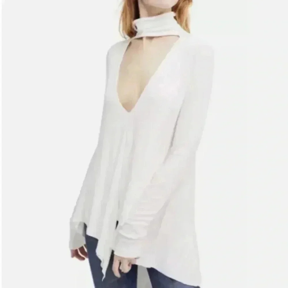💕Free People Uptown Choker Turtleneck